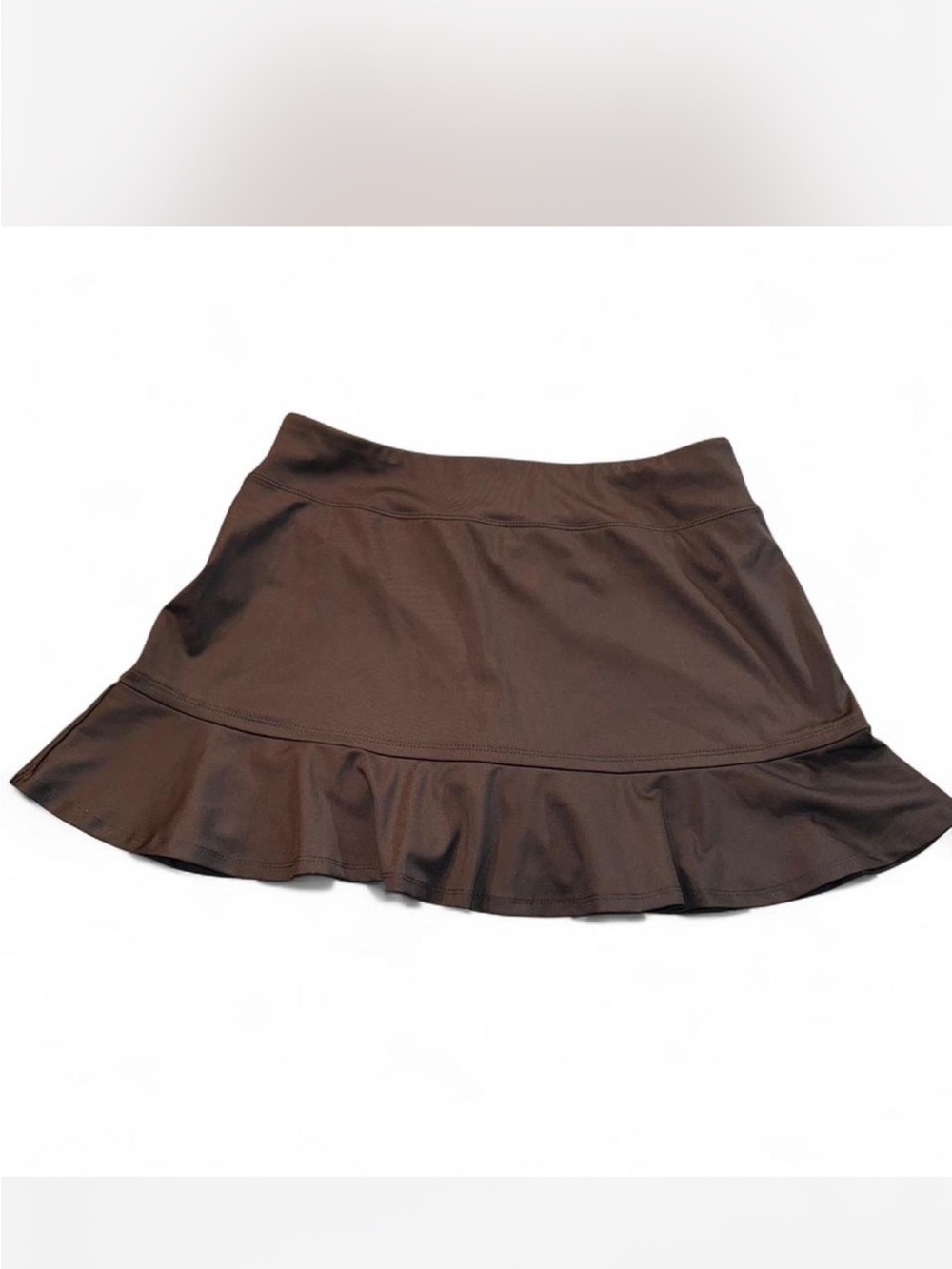 Large Tommy Bahama Black Ruffle Hem Golf Skirt